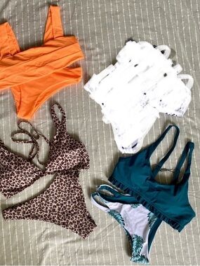 Group of 3 NWOT Zaful cheeky bikinis! Size Zaful M / USA 6